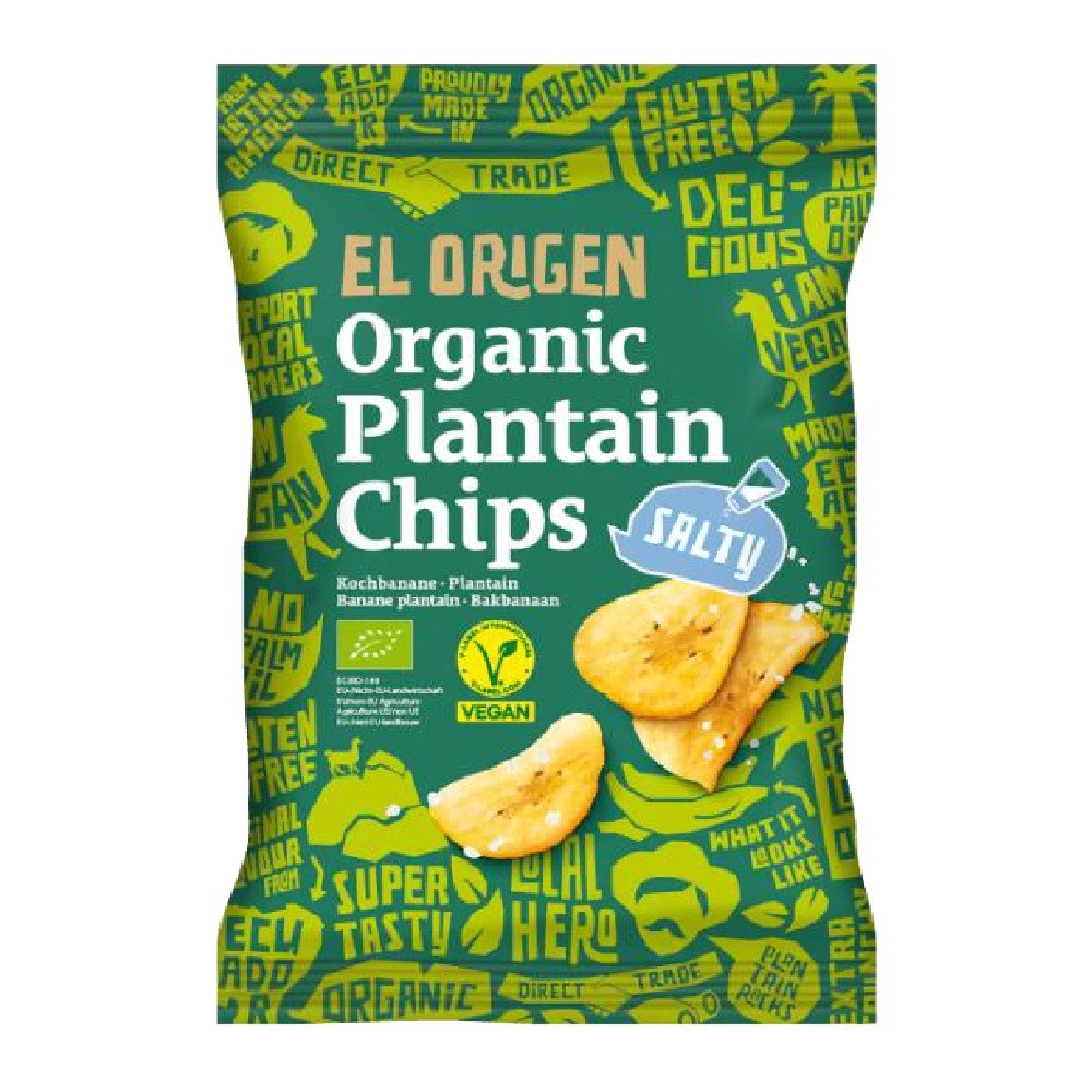 CHIPS DE PLÁTANO BIO CON SAL 80G CHIPS DE PLÁTANO BIO CON SAL 80G