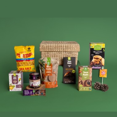 LOTE CESTA ALIMENTACIÓN VEGANA I TIERRA MADRE OXFAM INTERMÓN