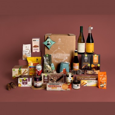 LOTE CESTA ALIMENTACIÓN GOURMET LOVER I TIERRA MADRE OXFAM INTERMÓN