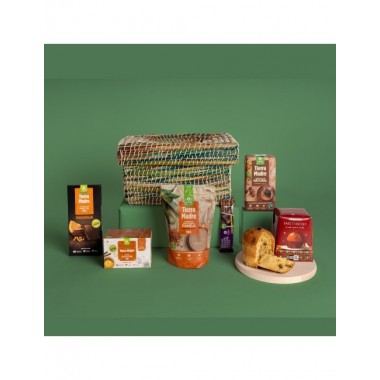 LOTE CESTA ALIMENTACIÓN NAVIDAD PETITE I TIERRA MADRE OXFAM INTERMÓN