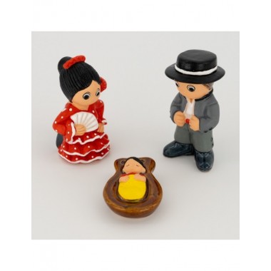 BELEN PESEBRE ARTESANAL NAVIDAD ESCENA ESPANOL