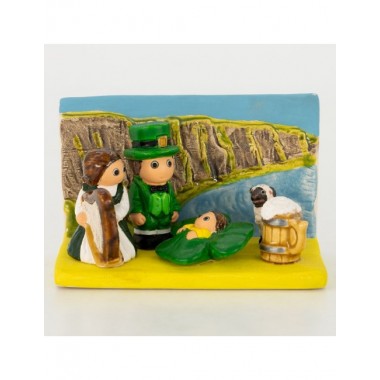 BELEN PESEBRE ARTESANAL NAVIDAD ESCENA IRLANDÉS