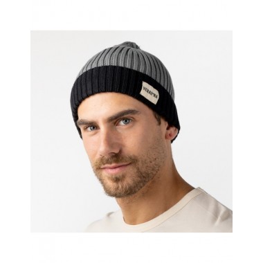 GORRO ARTESANAL DE ALGODÓN ORGÁNICO PLAY COLOR CENIZA VERALUNA