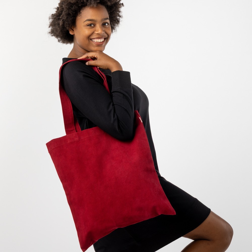 BOLSA TOTEBAG XL DE ALGODÓN ORGÁNICO COLOR ROJO VERALUNA