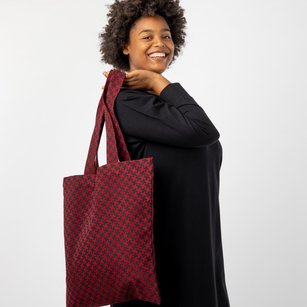 BOLSA TOTEBAG XL DE ALGODÓN ORGÁNICO PATA DE GALLO VERALUNA