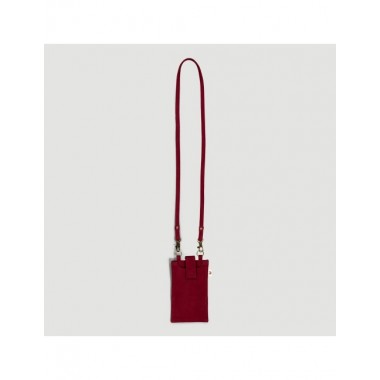 PORTAMOVIL DE ALGODÓN ORGANICO CANVAS PHONE ROJO VERALUNA