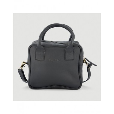 BOLSO HECHO A MANO DE PIEL MODELO RANKALA COLOR NEGRO VERALUNA