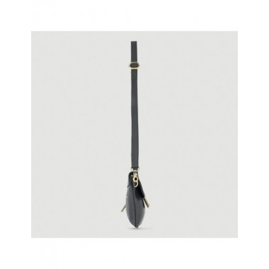 BOLSO HECHO A MANO DE PIEL MODELO FATEH SAUCE NEGRO VERALUNA