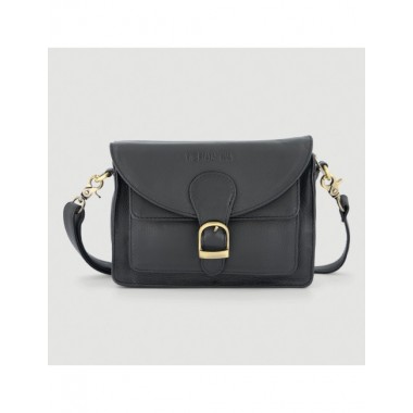 BOLSO HECHO A MANO DE PIEL MODELO TALA COLOR NEGRO VERALUNA