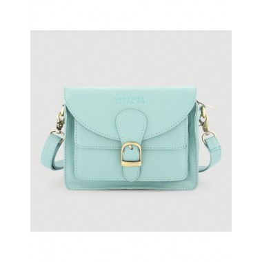BOLSO HECHO A MANO DE PIEL MODELO TALA COLOR TURMALINA VERALUNA