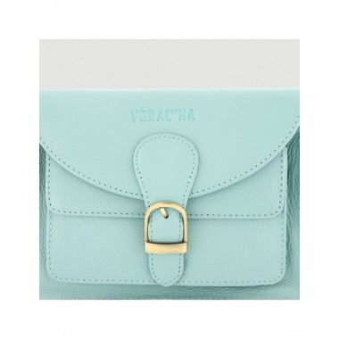 BOLSO HECHO A MANO DE PIEL MODELO TALA COLOR TURMALINA VERALUNA
