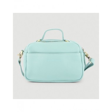 BOLSO HECHO A MANO DE PIEL MODELO CASTY COLOR TURMALINA VERALUNA