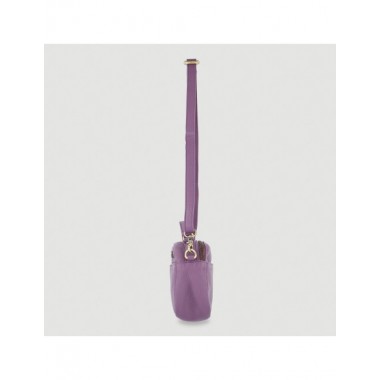 BOLSO HECHO A MANO DE PIEL MODELO CASTY COLOR PRUNO VERALUNA