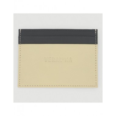 CARTERA HECHA A MANO DE PIEL MODELO JAYA SAUCE NEGRO VERALUNA