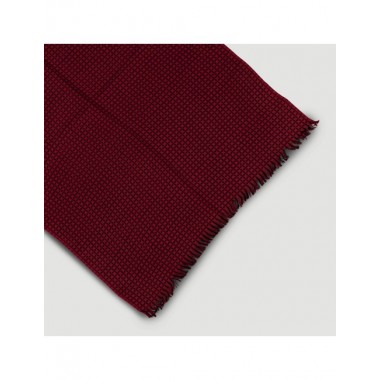 FULAR HECHO A MANO DE VISCOSA MODELO TECH ROJO NEGRO VERALUNA