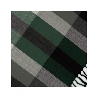 BUFANDA HECHO A MANO DE LANA MODELO HEIWA NEGRO PRADO VERALUNA