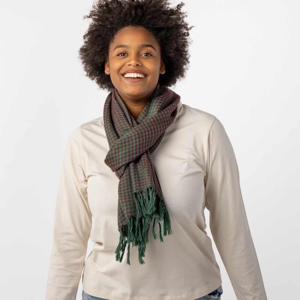 FULAR HECHO A MANO DE LANA MODELO HARRIS PRADO VERALUNA