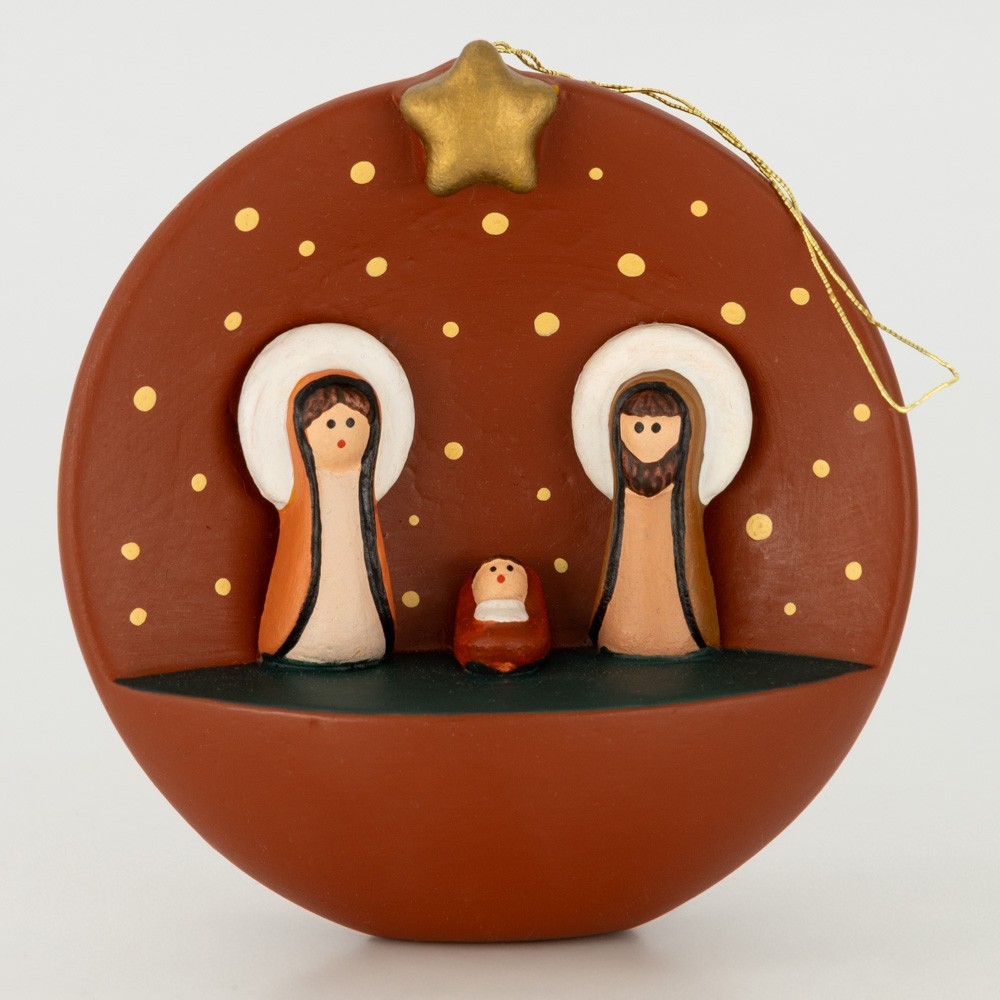 BELEN PESEBRE ARTESANAL NAVIDAD COLGANTE ESCENA NOCHE 