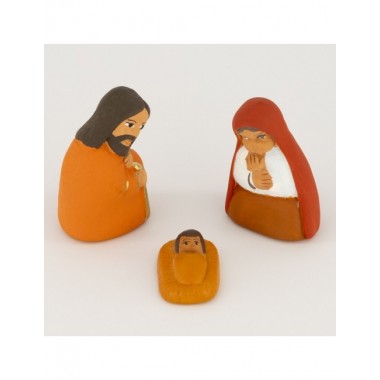 BELEN PESEBRE ARTESANAL NAVIDAD 3 PCS BLANCO ARBOL