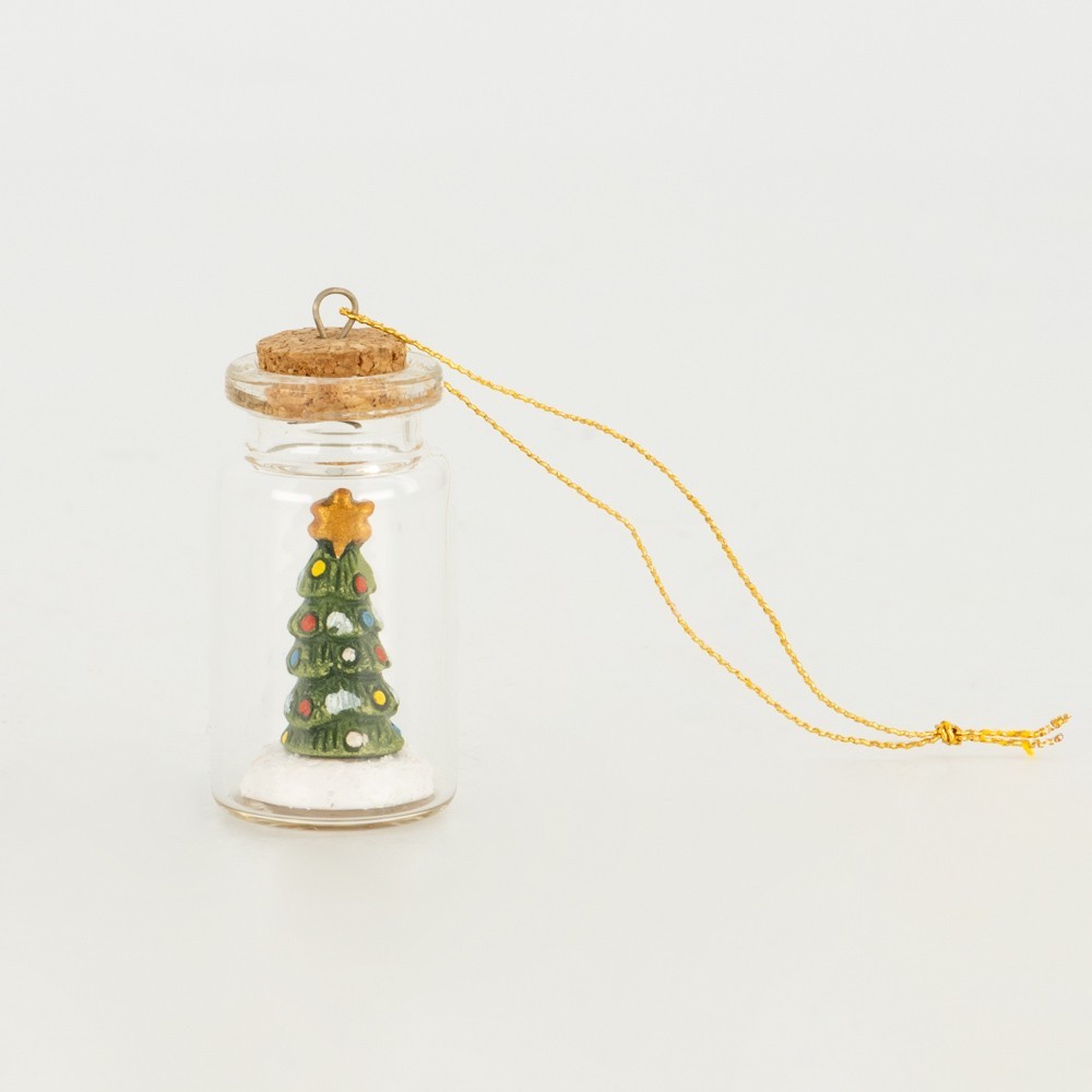 BELEN PESEBRE ARTESANAL NAVIDAD COLGANTE BOTELLA ARBOL