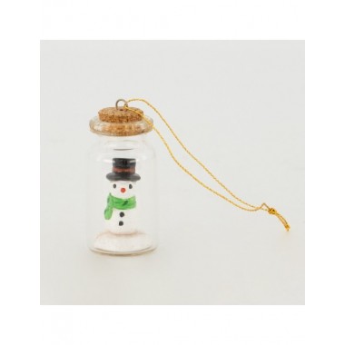 BELEN PESEBRE ARTESANAL NAVIDAD COLGANTE BOTELLA NIEVE