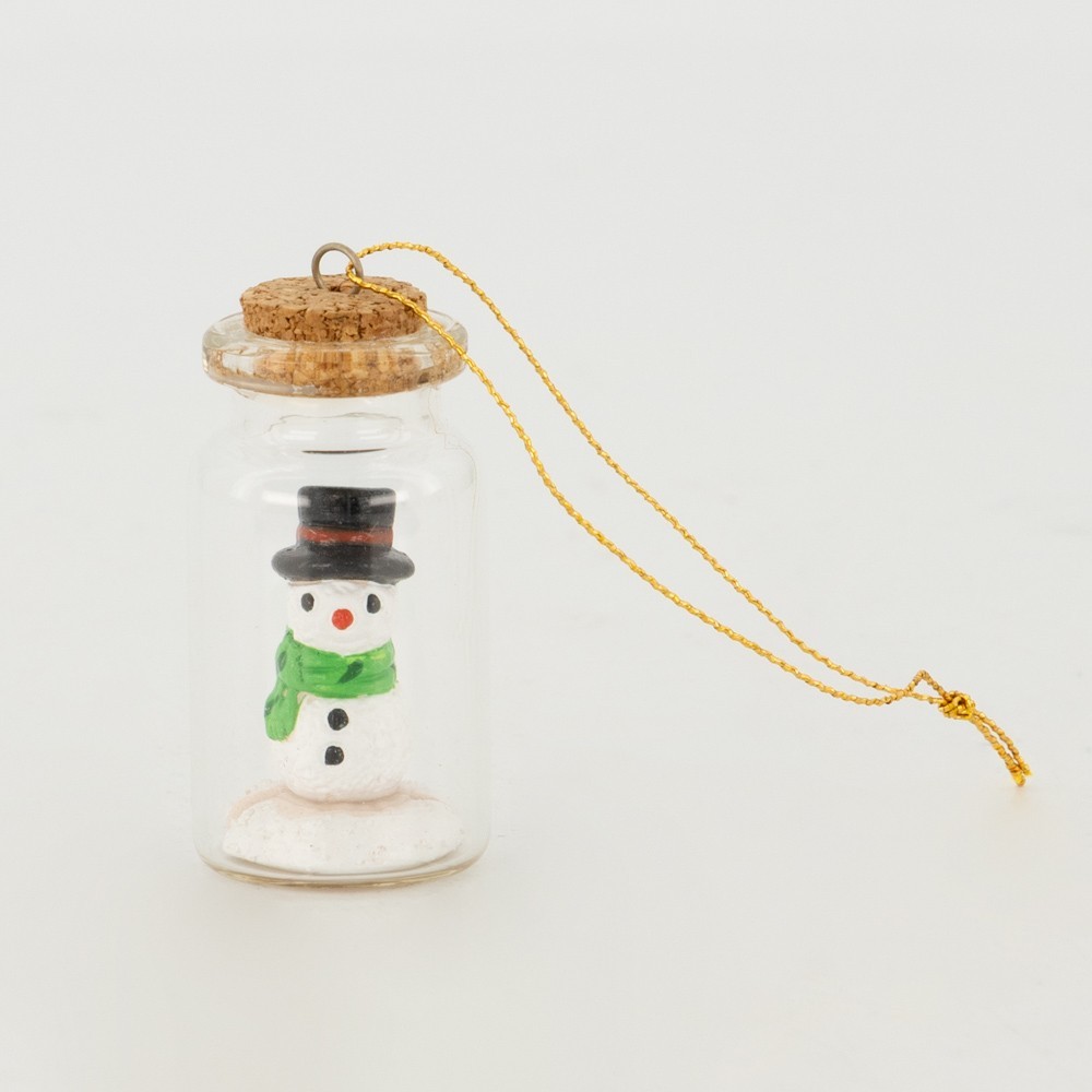 BELEN PESEBRE ARTESANAL NAVIDAD COLGANTE BOTELLA NIEVE