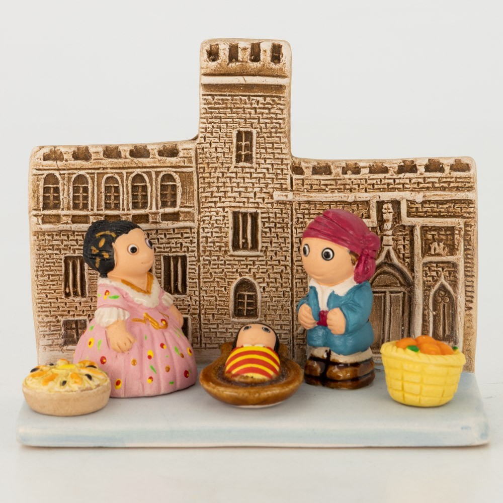 BELEN PESEBRE ARTESANAL NAVIDAD ESCENA VALENCIA