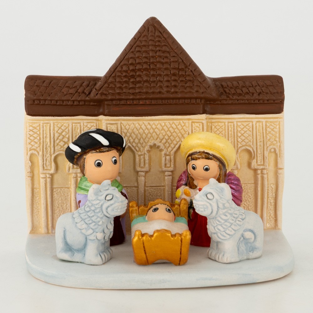 BELEN PESEBRE ARTESANAL NAVIDAD ESCENA ALHAMBRA