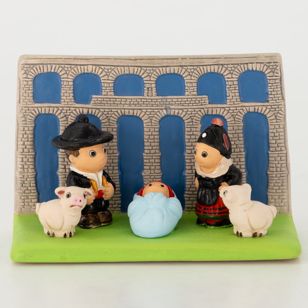 BELEN PESEBRE ARTESANAL NAVIDAD ESCENA SEGOVIA