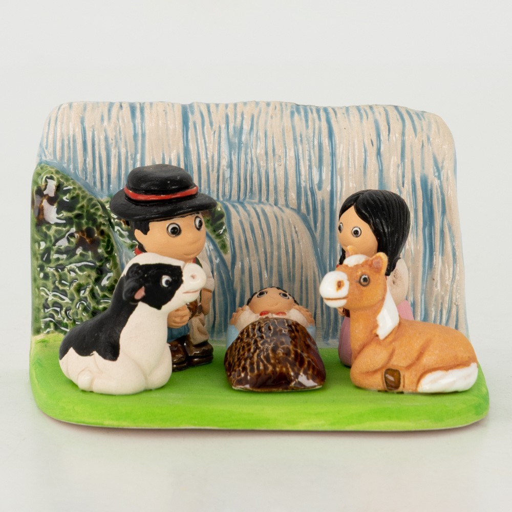 BELEN PESEBRE ARTESANAL NAVIDAD ESCENA ARGENTINA