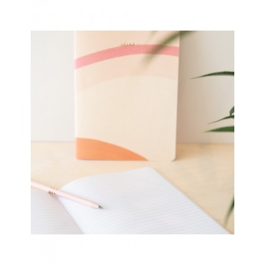 CUADERNO DE PAPEL RECICLADO A5 ROSA