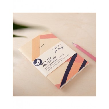 CUADERNO DE PAPEL RECICLADO A6 ROSA
