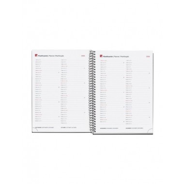 AGENDA 2026 DE PAPEL RECICLADO PLUS GRAFITO CASTELLANO SEMANA VISTA