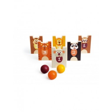 JUEGO ECO MADERA ANIMALES SALVAJES