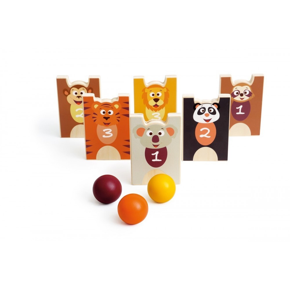 JUEGO ECO MADERA ANIMALES SALVAJES