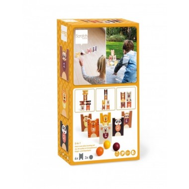 JUEGO ECO MADERA ANIMALES SALVAJES
