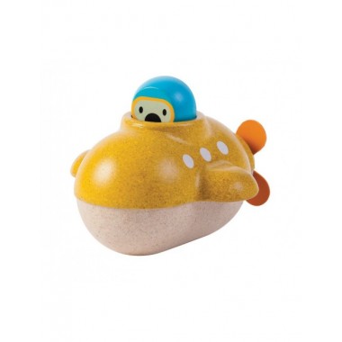 JUEGO ECO MADERA SUBMARINO AMARILLO