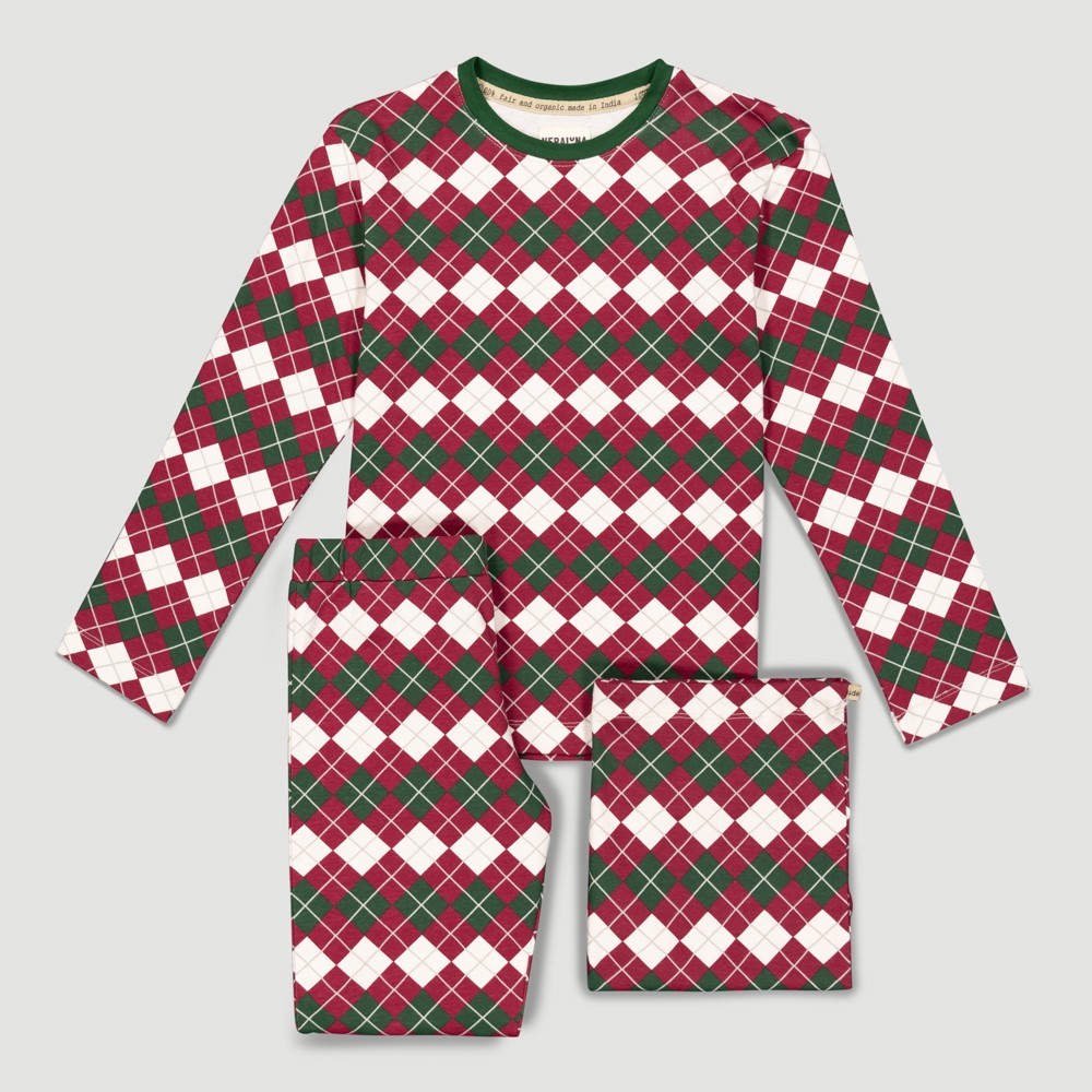 PIJAMA INFANTIL DE ALGODÓN ORGÁNICO NEW XMAS SEASON PRADO VERALUNA