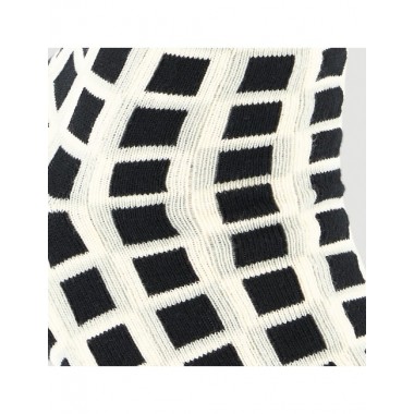 CALCETINES DE ALGODÓN ORGÁNICO MODELO BLOCKS NEGRO VERALUNA
