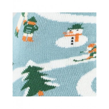 CALCETINES DE ALGODÓN ORGÁNICO MODELO PAISAJE INVERNAL VERALUNA