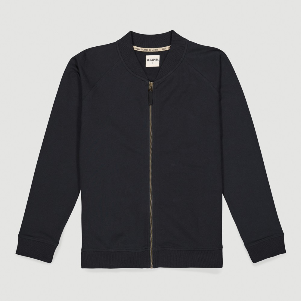 SUDADERA DE MUJER DE ALGODÓN ORGÁNICO BOO NEGRO VERALUNA