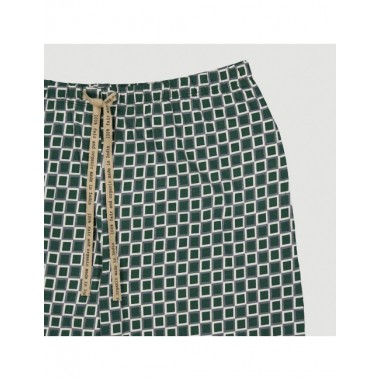 PIJAMA DE MUJER DE ALGODÓN ORGÁNICO FUSA BLOCKS BRUMA VERALUNA