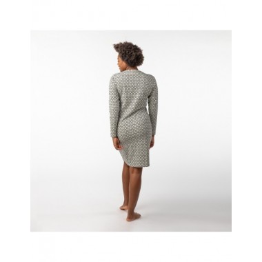 PIJAMA DE MUJER DE ALGODÓN ORGÁNICO FUSA BLOCKS SAUCE VERALUNA