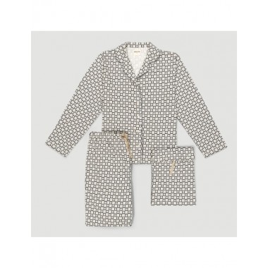 PIJAMA DE MUJER DE ALGODÓN ORGÁNICO SIGMA BLOCKS SAUCE VERALUNA