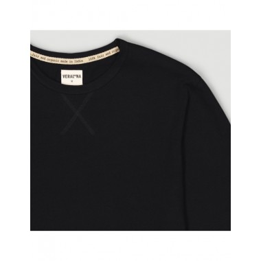 PIJAMA DE HOMBRE DE ALGODÓN ORGÁNICO IOTA BLOCKS NEGRO VERALUNA