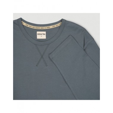 PIJAMA DE HOMBRE DE ALGODÓN ORGÁNICO HOOGHLY COLOR CENIZA VERALUNA