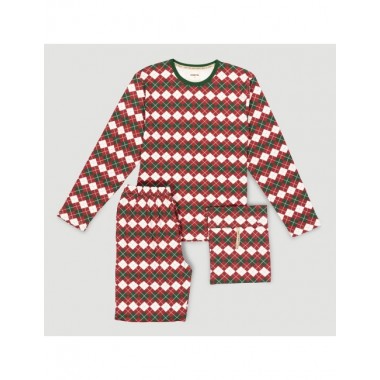 PIJAMA DE HOMBRE DE ALGODÓN ORGÁNICO NEW XMAS SEASON PRADO VERALUNA