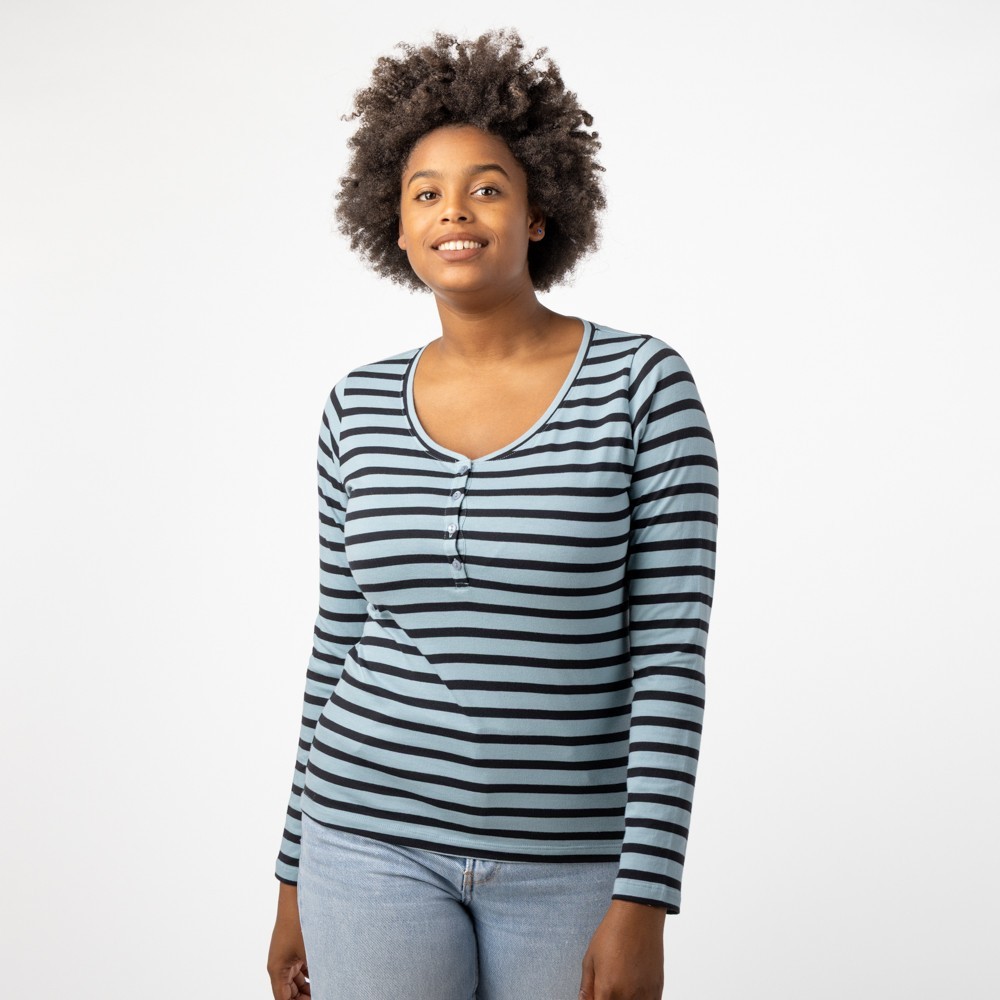 CAMISETA DE MUJER DE ALGODÓN ORGÁNICO NEW PSI TURMALINA NEGRO VERALUNA