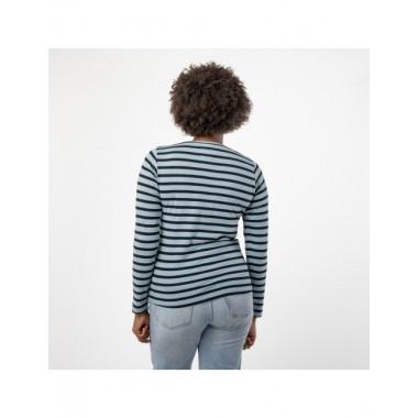 CAMISETA DE MUJER DE ALGODÓN ORGÁNICO NEW PSI TURMALINA NEGRO VERALUNA