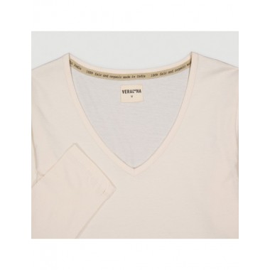 CAMISETA DE MUJER DE ALGODÓN ORGÁNICO SIRA BRUMA VERALUNA